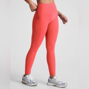 Beyond Yoga Spacedye Caught In The Midi High Waisted Legging Coral  Small GUC
